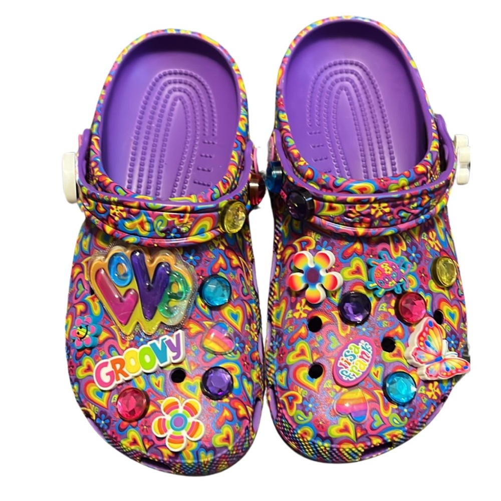 Lisa Frank Crocs Size 8 Women’s Shoes + Box